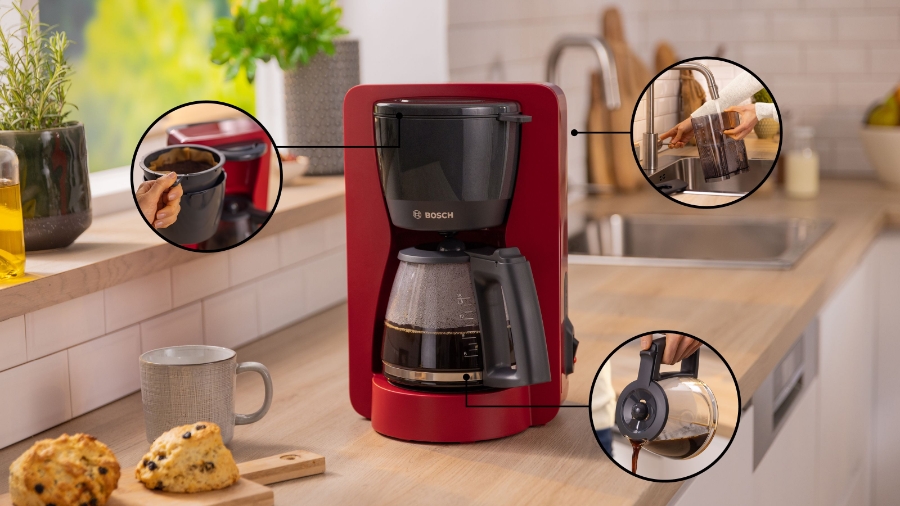Bosch TKA2M114 MyMoment Filterkaffeemaschine Rot 