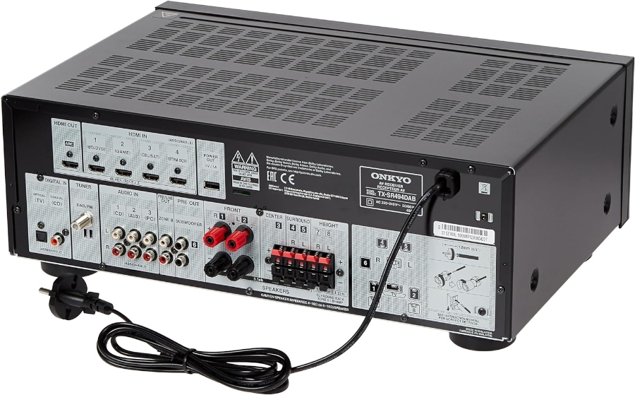 Onkyo TX-SR494DAB 7.2-Kanal AV-Receiver schwarz  DAB+,BT