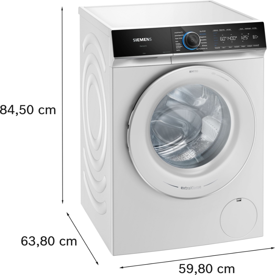 Siemens WG44B2A90 iQ700 Waschmaschine, Frontlader, 9 kg, 1400 U/min 