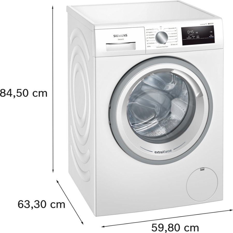 Siemens Extraklasse WM14N094 iQ300 Waschmaschine, Frontlader, 8 kg, 1400 U/min. 