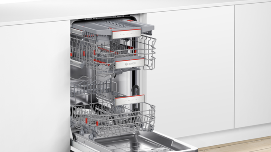 Bosch SPV6ZMX17E Serie 6 Geschirrspüler einbau vollintegriert 45 cm,mit Besteckschublade
