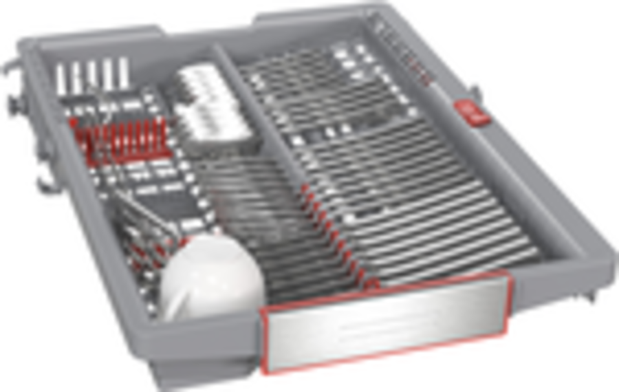 Bosch SPV6ZMX17E Serie 6 Geschirrspüler einbau vollintegriert 45 cm,mit Besteckschublade