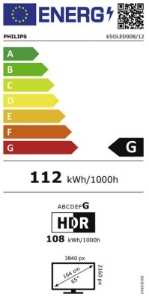 Philips 65OLED908/12 4K-Fernseher OLED+ 4K UHD, HDR, Smart TV Ambilight, Dolby Atmos, 120 Hz