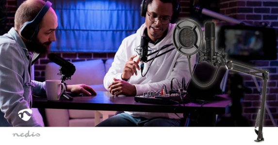 Nedis GSMIC410BK Gaming-Mikrofon Benutzt für: Desktop / Notebook | USB Type-A |