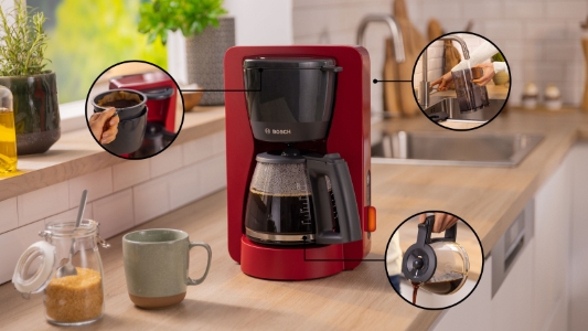 Bosch TKA3M134 MyMoment Filterkaffeemaschine rot  