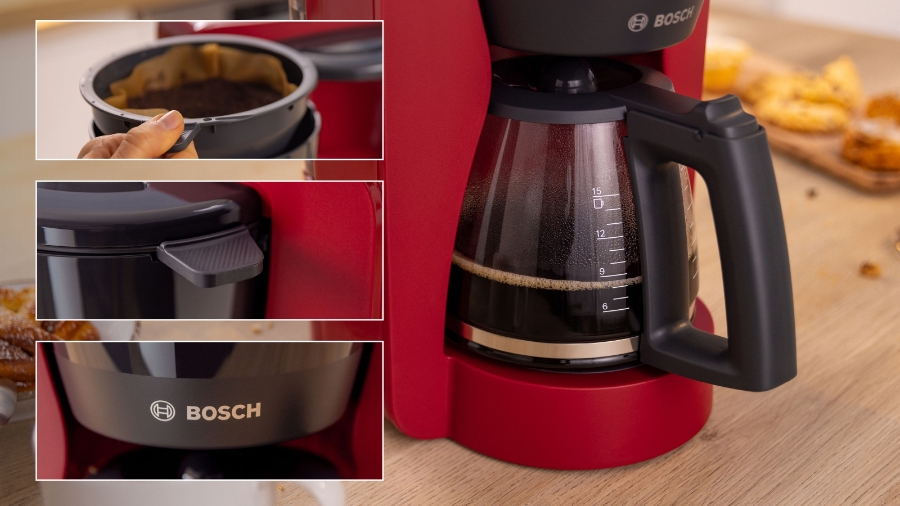 Bosch TKA3M134 MyMoment Filterkaffeemaschine rot  