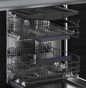 Siemens SN43ES02CE Unterbau-Einbau Geschirrspüler 60cm Edelstahl mit Besteckschublade
