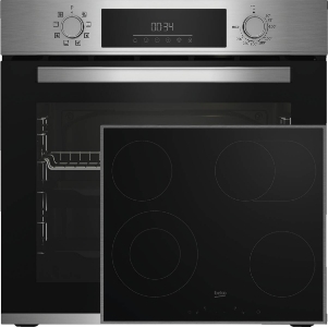 Beko BBSM12320X Backofenset Edelstahl (BBIM12300X + EB 9741 XH)