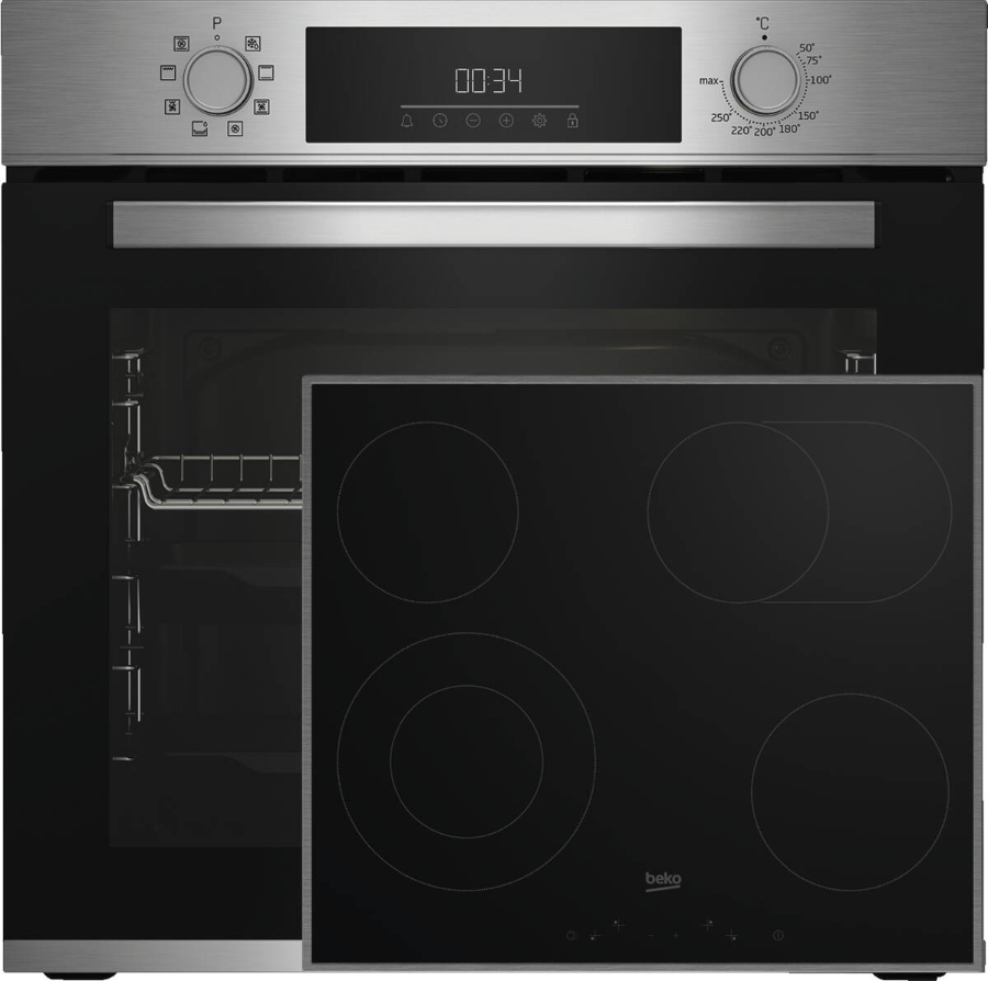 Beko BBSM12320X Backofenset Edelstahl (BBIM12300X + EB 9741 XH)
