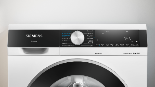 Siemens WN44G291 iQ500 Waschtrockner Stand 9/6kg Weiß 