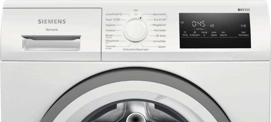 Siemens WM14N127 iQ300, Waschmaschine, Frontlader, 8 kg, 1400 U/min. 