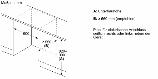 Siemens KU22LVFD0 Kühlschrank Unterbau Einbau  Flachscharnier mit Gefrierschrank
