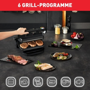 Tefal GC7058 Optigrill Tefal Kontaktgrill Schwarz 