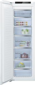 Bosch GIN81ACE0 Serie 6 Einbau-Gefrierschrank, 177.2 x 55.8 cm Flachscharnier mit Softeinzug,NoFrost