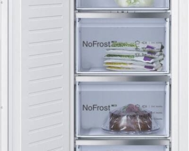 Bosch GIN81ACE0 Serie 6 Einbau-Gefrierschrank, 177.2 x 55.8 cm Flachscharnier mit Softeinzug,NoFrost