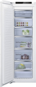 Bosch GIN81ACE0 Serie 6 Einbau-Gefrierschrank, 177.2 x 55.8 cm Flachscharnier mit Softeinzug,NoFrost
