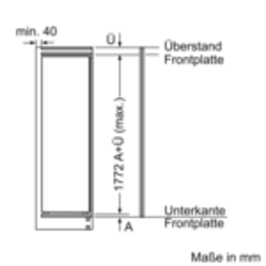 Bosch GIN81ACE0 Serie 6 Einbau-Gefrierschrank, 177.2 x 55.8 cm Flachscharnier mit Softeinzug,NoFrost