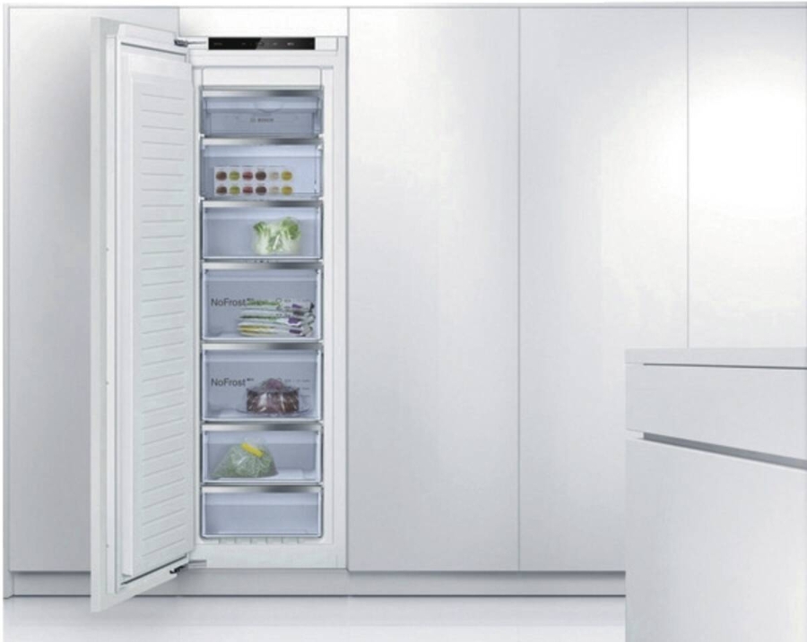 Bosch GIN81ACE0 Serie 6 Einbau-Gefrierschrank, 177.2 x 55.8 cm Flachscharnier mit Softeinzug,NoFrost