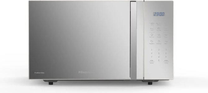 Hisense H23MOMS5HG  Stand Mikrowelle mit Grill Funktion 23 Liter 