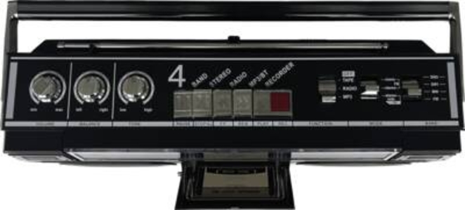 Silva PCR1980 BT  4-Band-Radio, Kassette, AUX-In, USB, Bluetooth,  USB-Recording