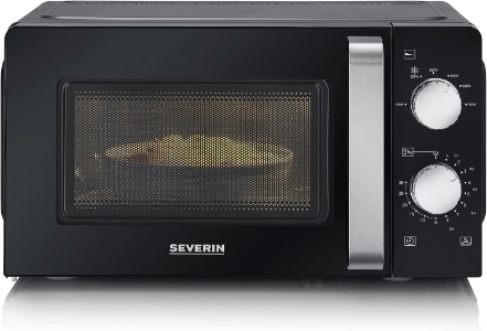 Severin MW7886 Mikrowelle  mit Drehteller, 700 W, 17 L, schwarz 