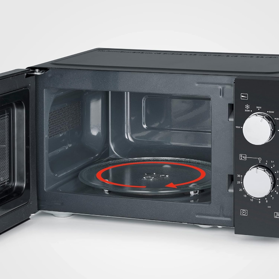 Severin MW7886 Mikrowelle  mit Drehteller, 700 W, 17 L, schwarz 
