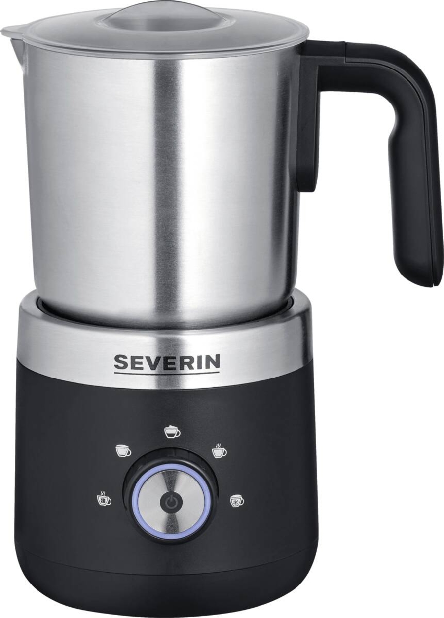 Severin SM 3588 Milchaufschäumer, 300 ml, schwarz inox 