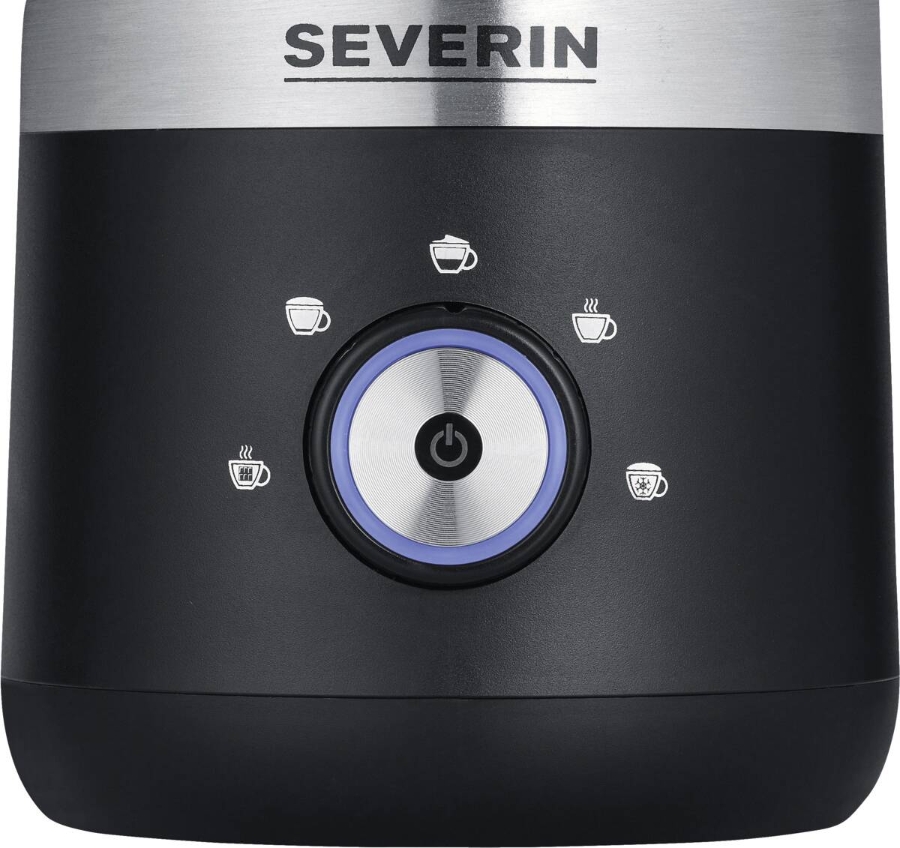 Severin SM 3588 Milchaufschäumer, 300 ml, schwarz inox 