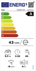 Miele WWB680 WPS 125 Edition TDos&Steam Waschmaschine 8kg  1600U/min
