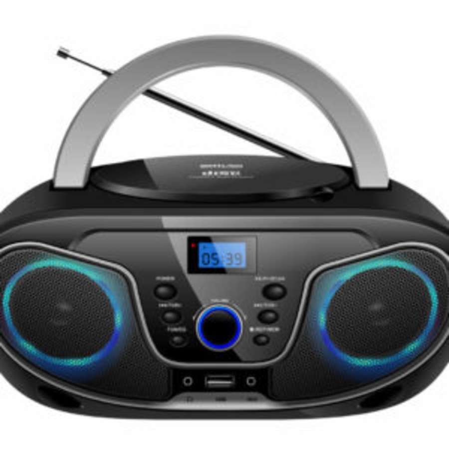 Silva Schneider MPC 19.4 USB Portable Radio-/CD-Player/USB schwarz/silber