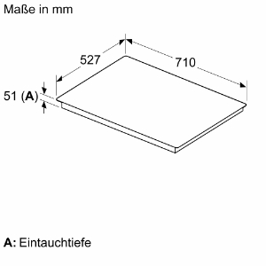 Neff T67TTX4L0  N90 Induktionskochfeld Autark  70 cm, Schwarz 