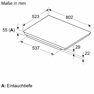 Siemens EH845HVB1E Induktionskochfeld, 80 cm, Schwarz mit Rahmen  Autark