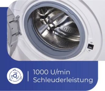 Exquisit WA6010-060D Waschmaschine Frontlader Weiss 6kg 