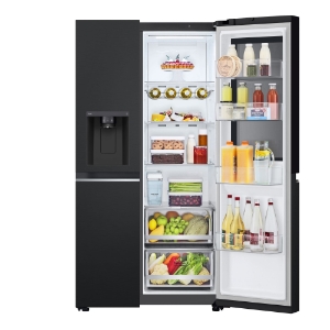 LG GSGV81EPLL Side-by-Side mit InstaView 635 Liter  NoFrost Eis-, Crushed Ice- und Wasserspender 