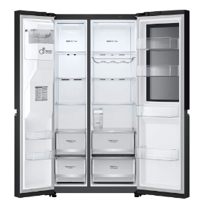 LG GSGV81EPLL Side-by-Side mit InstaView 635 Liter  NoFrost Eis-, Crushed Ice- und Wasserspender 