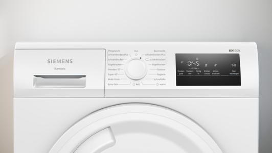 Siemens WT43N203 iQ300, Kondensations-Trockner, 8 kg 