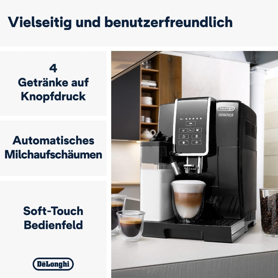 De´Longhi ECAM350.50.B Kaffee-Vollautomat Dinamica