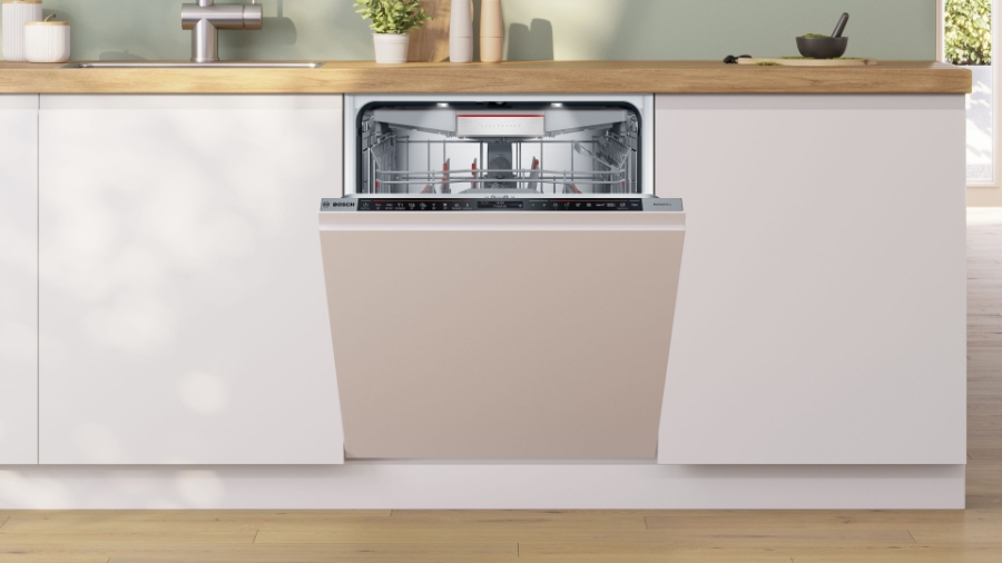 Bosch SBD8TCX01E Serie 8 Geschirrspüler vollintegriert 60 cm XXL mit Besteckschublade,TimeLight
