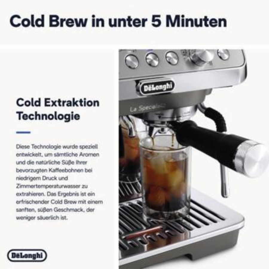 De´Longhi EC9255.M La Specialista Cold Brew Espresso-Maschine Edelstahl
