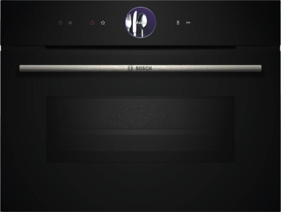 Bosch CMG7761B1 Serie 8 Kompaktbackofen mit Mikrowellenfunktion 60 x 45 cm, Schwarz