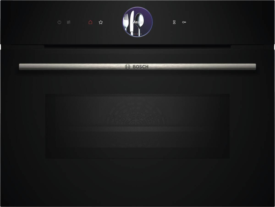 Bosch CMG7761B1 Serie 8 Kompaktbackofen mit Mikrowellenfunktion 60 x 45 cm, Schwarz