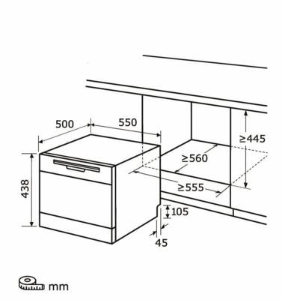 Exquisit GSP206-030D Tisch-Geschirrspüler Silber 