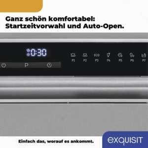 Exquisit GSP206-030D Tisch-Geschirrspüler Silber 