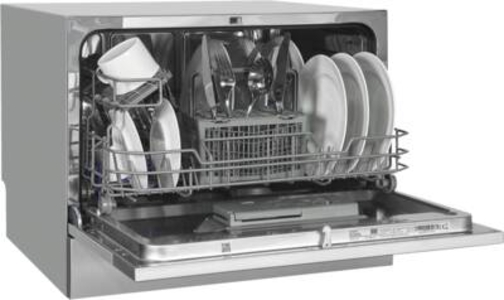 Exquisit GSP206-030D Tisch-Geschirrspüler Silber 