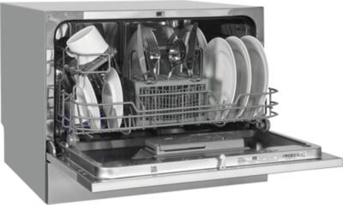 Exquisit GSP206-030D Tisch-Geschirrspüler Silber 