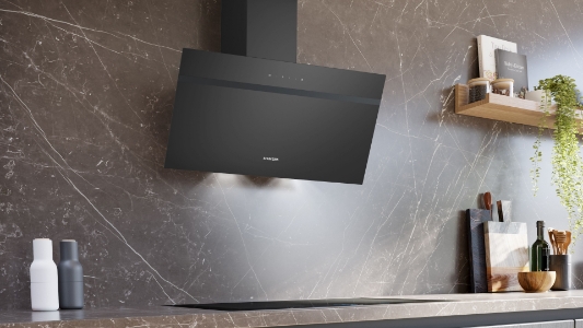 Siemens LC85KDK60 iQ100, Dunstabzugshaube schwarz, 80 cm  