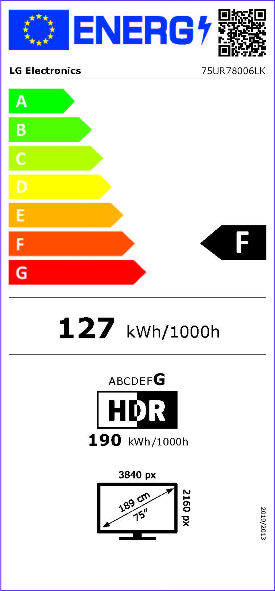 LG 75UR78006LK (190cm) 75" 4K LED Smart TV UHD Fernseher 