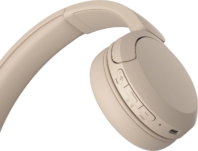 Sony WH-CH520C Kabellose Bluetooth-Kopfhörer Beige 