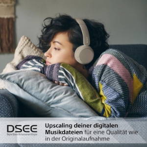 Sony WH-CH520C Kabellose Bluetooth-Kopfhörer Beige 