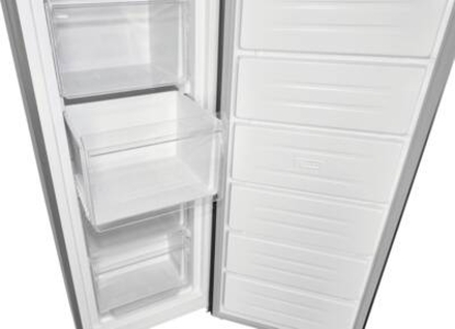 Exquisit GS271-NF-H-040D Gefrierschrank Inox-Look HxBxT:170,5x54,0x60,0
